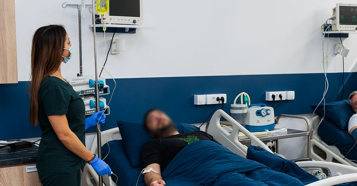 Paziente che riceve terapia neurometabolica